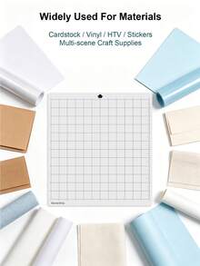 Thảm cắt tiêu chuẩn trong suốt StandardGrip dành cho máy Maker/Explore Air 2/Air 3/Joy/Joy Xtra, kích thước 12x12/12x8/12x4.5/6.5x4.5 inch, thảm thay thế có keo dính, thảm cắt thủ công trong suốt dùng cho vinyl, giấy bìa cứng, các dự án DIY. - Dòng trong suốt - Xem 9