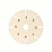 5/10 chiếc đĩa bện tròn bằng gỗ, nhẹ và bền, dùng để tự làm đồ thủ công, tạo kiểu bện tinh xảo, làm vòng tay. - Đĩa tròn đan tay - Xem 9