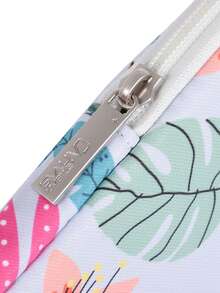 Túi đựng laptop chống sốc, in hình lá cây, thời trang, chất liệu polyester. - Xem 10