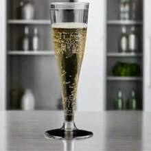 8|20|60 pezzi Bicchieri da champagne con bordo argentato, bicchieri da cocktail a stelo lungo con glitter, adatti per bevande e bevande in polvere, bicchieri da cocktail riutilizzabili trasparenti da 4,5 once, adatti per feste, matrimoni e grandi eventi, forniture per feste della Festa della Mamma e della Festa del Papà, forniture per lauree e ritorno a scuola - Visualizzare 7