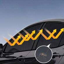 4pcs/Set Car Full Window Sunshade Curtain And Mosquito Net Set, Universal Car Window Curtain, Practical Privacy Protection Car Accessories For Parking Only - A - View 10