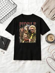 Kazuhira Miller Fiddle Silent Hill Vintage T-Shirt, Gift For Woman And Man Unisex T-Shirt FD - Black - View 1