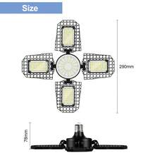 CanLing LED 車庫燈泡 E26/E27 UFO 高棚燈 110/220V 可變形可折疊 4扇葉 停車場 室內籃球場 工作室 棚屋 吊燈 工業工廠 店鋪 地下室 商業天花板照明 無閃爍 護眼 AC100-277V - LED Deformable Garage Light-E27/E26 - 查看 10