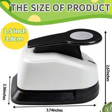 1.5 Inch 38mm Round Hole Punch Cutting Tool Fashion Daily Wavy Round Pattern 1.5 Inch 38mm DIY Portable Suitable For Paper Craft Card Making Scrapbook Decoration Student Use - 1.5-inch 38mm Circle Puncher - View 3