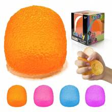 2026 New Color Squeeze Soft Candy - Stress Relief Toy, Squeeze Sensory Toy, , Suitable For Birthday/Party Gifts,Squishies Anxiety Stress Relief, Ice Squishy Stress Cube Malt Sugar Balls, Anxiety Relief, Sock Stuffing, Classroom Rewards - Candy Orange - 查看 1
