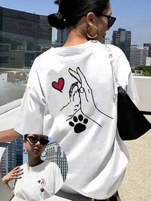 Plus Size T-Shirts - White - View 1