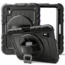 适用于 iPad 10/9/8/7/6/5 代 11 英寸/10.9 英寸/10.2 英寸/9.7 英寸/8.3 英寸/7.9 英寸的保护套，iPad 10 代 10.9 英寸平板电脑保护套，带笔槽、360° 旋转手带和支架，兼容 iPad Mini 6、Mini 7、8.3 英寸、iPad Pro 11 英寸、iPad Air 2/Pro/5/6、9.7 英寸、iPad 7/8/9 代 10.2 英寸、iPad (A16) 11 英寸 11 代 (2025)、iPad 11(A16 2025)（红+蓝） - 黑色 - 查看 16