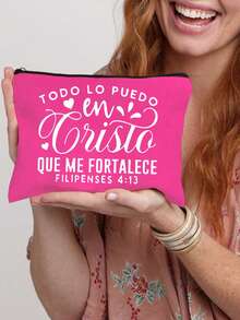 Bolso de lona con tema cristiano y bolsa de cosméticos, impreso con Dios, Jesús, cristianismo y elementos religiosos, bolso multifuncional portátil, bolsa de compras, bolso de lona impreso reutilizable para damas, bolsa de compras con doble asa, bolso de lona casual de gran capacidad, adecuado para el trabajo, la escuela y las compras, conveniente para uso al aire libre, regalo del Día de la Madre, regalo para creyentes cristianos - Multicolor - Ver 19