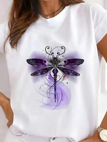 Women's Short-Sleeved T-Shirts For Spring And Summer - White - View 1
