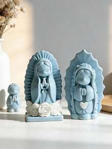 SikeSike Blessing Virgin Silicone Mold, DIY Handmade Soap Plaster Mold, Party Decor, Birthday Gift - Praying Girl Mold - View 12