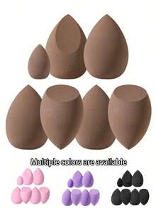 7/1pc Multi-Purpose Makeup Sponge, Powder Puff, Air Cushion Puff, Makeup Tool Set, Reusable Makeup Sponge, Makeup Accessories, Suitable For Concealer, Foundation, BB Cream, Suitable For Cream, Powder, Fit For All Skin Types - Multicolor - View 2