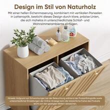 Slanted Laundry Basket With Removable Inner Basket, Bathroom Linen Cabinet, Concealed Laundry Basket, Freestanding Household Shelf, Oak Wood Color - 紫紅色 - 查看 7