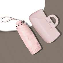 1pc Foldable 5-Fold Compact Umbrella, Dual-Use For Rain And Sun, Capsule Umbrella, UV Protection, Pocket Size, Premium Style For Women - Multicolor - View 16