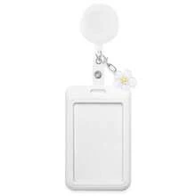 1 Set Women Nurse ID Badge Reel, With ID Card Holder & Cherry Blossom Pendant, Cute Card Holder Suitable For Metro Card, Credit Card, Pass, Suitable For Daily Use, Gift For Doctors, Nurses, Teachers, Office Workers - Multicolor - View 12