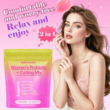Miriyalyad Women's Probiotic + Cutting Mix, 120 Capsules 60 Servings, Supports Odor Control, Yeast Balance, Intimate Moisture & Gut Health, Daily Dietary Supplement For Women - 1PCS - 查看 7