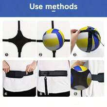Volleyball Rebound Belt Trainer - Practice ForServing Master Serving, Setting, And Spiking With Ease -Beginners, Great Volleyball Enthusiasts - Black - View 6