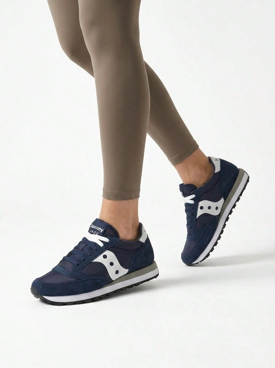 Saucony Jazz Original Men's Sneaker Navy & White S2044 - Navy/White - View 1