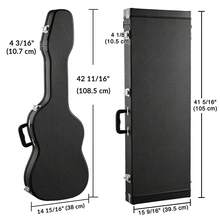 Yescom 2 Pack Electric Guitar Hard Case Wooden Shell  For Stratocaster Style & Universal Portable Lockable Gig Bag Concert Studio - 黑色 - 查看 12