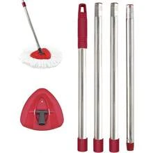 1Set Spin Mop Handle And Base, 4-Section 30 To 58 Inch Adjustable Stainless Steel Mop Stick Pole Replacement, Cleaning Essentials Apartment Friendly - Mop Handle With 1 Tank Base - View 9