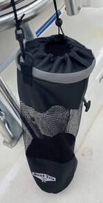 Boat Trash Bag Can Reuseable Washable Mesh And Nylon_Polyester By Boat Trix Multiple Sizes And Models (Slim Line, Medium) - White - View 3
