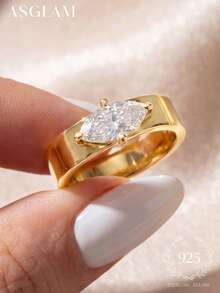 1 buah Cincin Serbaguna Batu Mata Kucing Perak Sterling 925, Cocok untuk Pemakaian Sehari-hari Wanita, Upacara Pernikahan, Hadiah untuk Pacar. - Mata kuda empat cakar retro - View 1