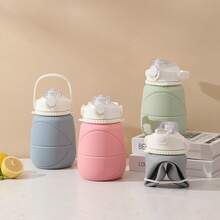 Portable Travel Silicone Retractable Foldable Sports Water Cup  Large Capacity Outdoor Tumbler New Product - 多色的 - 查看 9