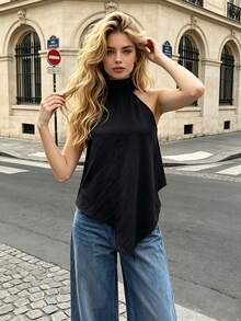 Women Tank Tops & Camis - Black - View 5