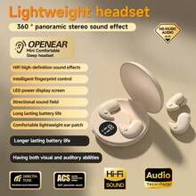 New Senyang True Wireless 5.3 In-Ear Smart Sleeping Confortable Bluetooth Headset Music Earbuds Video TWS HIFI Bass 9D Stereo HD Calling Earphones For Android For Iphone Cellphone Sport Earpieces Sleep Headphones - View 2