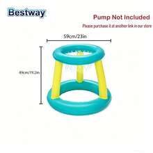 Bestway 52133/52123/52418 Inflatable Basketball Swimming Set, Floating Pool Game, Water Ball Swimming Set, Inflatable Pool Game, Pool Toys, Water Volleyball Swimming Set, Inflatable Pool Swimming - Φ24"/Φ61cm Splash 'N Hoop Water Game - View 7