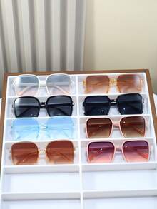 4pcs/Set Stylish Eyeglasses, Multicolor Fashion Eyewear, Suitable For Daily Life, Outings, Parties, Travels, All Seasons - Multicolor - View 2