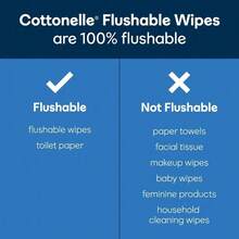 Heavy-Clean Flushable Wipes, Cottonelle 3X Cleaning Strength For Full Freshness | Wet Wipes Packaging May Vary - 2 gói nắp bật - Xem 7