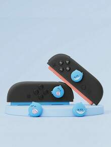 4 chiếc bọc cần điều khiển bằng silicon hình cá mập dễ thương dành cho Nintendo Switch 2/Switch 2 Pro - Xem 6