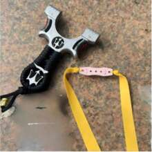 Masha Aluminum Alloy Slingshot, Quick-Release Flat Rubber Band Design, High-Precision Adult Shooting Slingshot Frame Without Binding, Suitable For Outdoor Target Practice - Multicolor - View 8