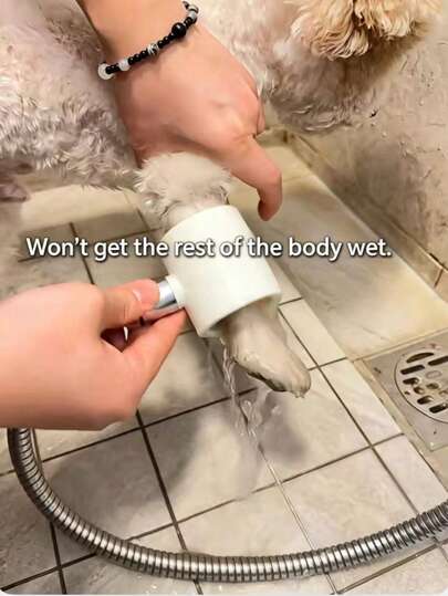 Pet Paw Washer Shower Head, Gentle On Fur, Ideal For Localized Cleaning, Convenient For Cats And Dogs Paw Washing, Personalized Massage Shower Head, Multi-Functional Bathing Shower Head