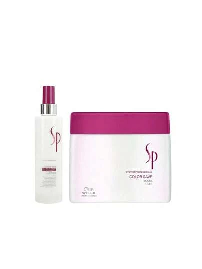 Wella [Bundle] SP System Professional Color Save Bi-Phase Conditioner 185 Ml + Color Save Mask 400 Ml