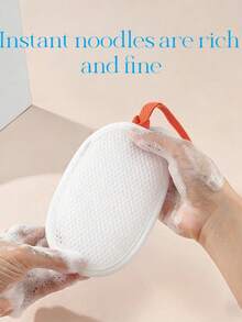1pc Soap Bag With Exfoliating Net, Lather Soap Net, Bath Flower, Double-Sided Lathering Net, Laundry Soap Bag, Shower Soap Net Bag, Suitable For Soap, Quick Lathering, For Bathing, Exfoliating And Facial Cleansing, Daily Bathroom Use, Travel, Birthday, Gifts For Friends And Family, Household Use, Face And Hair Use - Easy To Clean, Hygienic Design, Shower Accessory, Ergonomic Handle, Durable Structure - A - View 6