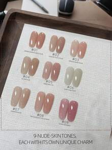 15ml Netroots-Inspired Nude Sensation Nail Polish Gel, 2026 Transparent Base Color Long-Lasting UV Gel Nail Polish - Multicolor - View 19