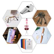 1 Bộ (Kẹp thẻ + Giá đỡ thẻ + Dây đeo) Giá đỡ thẻ ID hình quả anh đào dễ thương, Cuộn dây đeo thẻ y tá có thể thu gọn với dây đeo hạt silicon màu hồng, Dây đeo có thể tháo rời với móc khóa bền, Phụ kiện trợ lý y tế Kẹp dành cho bác sĩ, y tá, giáo viên, người chăm sóc, công nhân, thực tập sinh, tài xế, du khách, đồ dùng văn phòng - Phong cách ngọt ngào - Xem 9