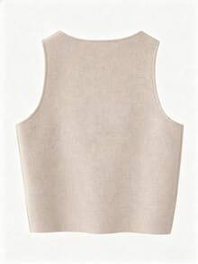 Freeform Women's Sleeveless Tank Top, Suggest Ordering One Size Up Summer - Apricot White - View 2