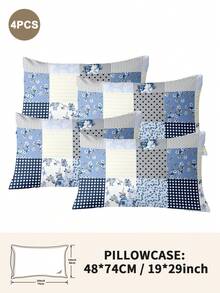 1 buah/2 buah/4 buah Set Sarung Bantal Motif Bunga dan Tanaman dari Poliester (Bantal Bagian Dalam Tidak Termasuk), Lembut & Nyaman, Cocok untuk Semua Musim, Sempurna untuk Rumah, Asrama, Apartemen, Kamar Tamu, Sewa Liburan & Hadiah - MultiWarna - View 41