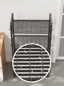 Multi-Layer, Multifunctional Simple Storage Rack, Suitable For Kitchen/Bathroom/Living Room/Entrance Door Storage Rack, For Microwave/Kitchen Appliances/Pots, Dishes, And Bathroom Supplies Storage. - Multicolor - View 10