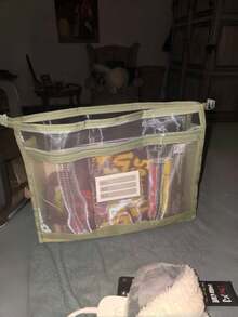 1 pieza/4 piezas Bolsa organizadora de archivos de cuadrícula transparente de doble capa, estilo de cierre con cremallera, adecuada para estudiantes desde primaria hasta secundaria, gran capacidad para documentos, cuadernos, tareas, estilo de cremallera aleatorio - Multicolor - Ver 10