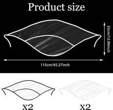 Ptwola 4 Pcs Women'S Rain Bonnet With Visor Clear Waterproof Rain Bonnet Reusable Practical Rains Caps Lightweight Transparent Rains Scarf Protect Hairstyle For Women Girl - White - View 2