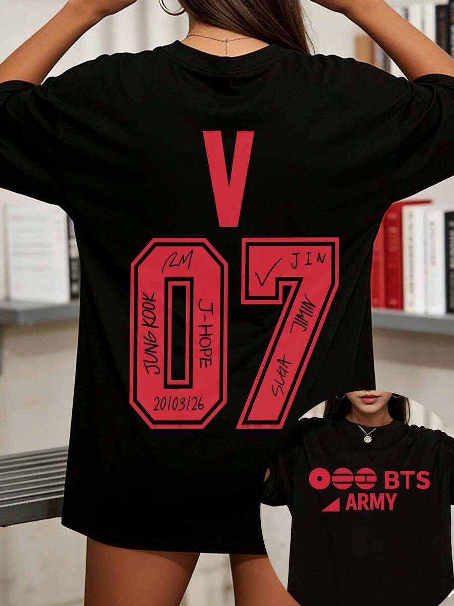 BTSS V BTSS Comeback 2026 ARIRANG Tour Inspired Sweatshirt, Bangtan Graphic - Black - View 1