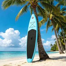 Supernic Ultra-Light 10FT Stand Up Paddle Board, Inflatable Non-Slip Wide Stable SUP Board Set With Adjustable Paddle And Carry Bag, Perfect For Beginners & Pros On Lakes, Rivers And Ocean Surfing - Lake Blue - View 1