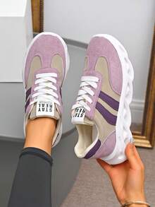 New Women's Casual Sports Shoes, Soft Sole Sneakers, Sporty Leisure Shoes, Parallel Trade - Pink - View 7