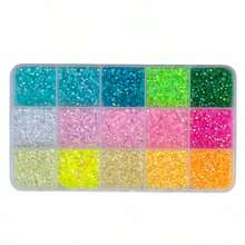 40 Colors Jelly Resin Flat Back Rhinestone Set, Includes Tweezers, Dotting Pen, Glue And Other Tools, Handmade DIY Material Kit, Suitable For Clothing Decoration, Cup Decoration, Diamond Painting And More, Suitable For Various Occasions - A - View 10