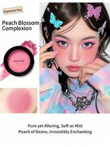 Rubor Color Icon de Wet N Wild - Mate Radiante, con brillo suave, múltiples colores disponibles, apto para profesionales y estudiantes, portátil, 6g - Cara como una flor de durazno - Ver 1