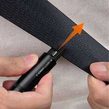 1pc Car Safety Hammer With Window Breaker And Seatbelt Cutter, Comes With Test Lens Emergency Escape Tool - B - View 11