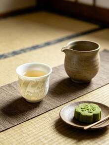 1個/2個/4個 手繪花卉釉下彩陶瓷茶杯，精美花卉主杯，品茶杯，功夫茶花瓣杯，居家養生茶杯，生日禮物，節日禮物，送給男朋友和女朋友的禮物 - 白色 - 查看 4